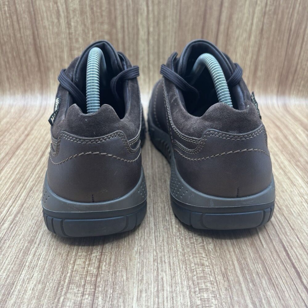 Mephisto Fabiano Hydro Protect Brown Leather Men’s Size 9.5 Lace Up Sneakers - Picture 3 of 12